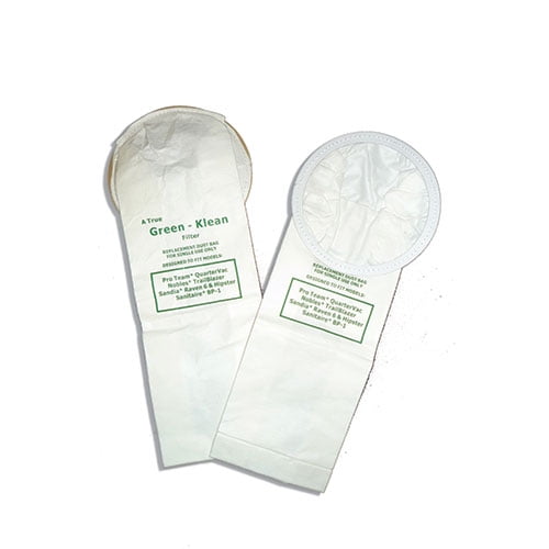 Green Klean ProTeam Quartervac 6 Qt Backpack Replacement Vacuum Bags, 10 Bags