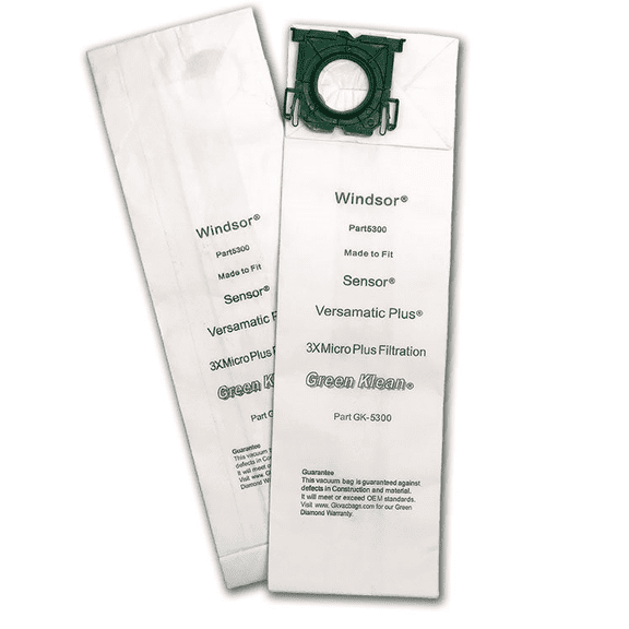 Green Klean GK-5300 Triple Layer Replacement Vacuum Bags - 10 per Case - Case of 10