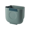 thumbnail image 1 of Green L Kitchen Trash Can Hanging Household Bathroom Large Capacity With Pressure Ring Plastic 10.6X9.45X5.71 Inch, 1 of 6
