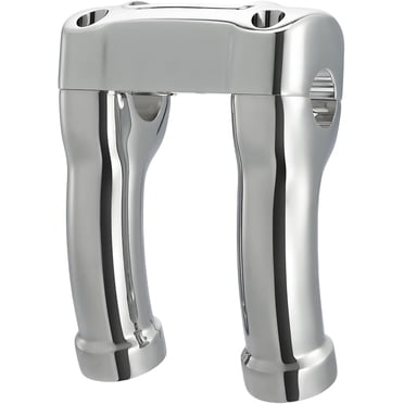 4 Inch Harley Handlebar Riser - Chrome Top Clamp For Softail Breakout Street Bob 2018-2024