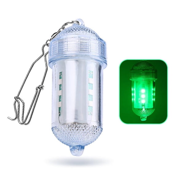 Green LED Fishing Light Lure For Deepwater, Waterproof, Fish Attract
