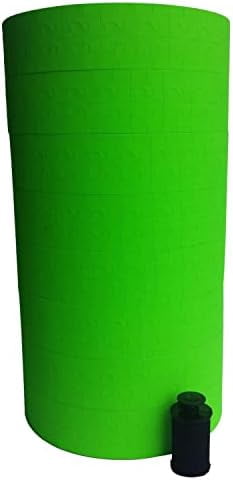 16 Rolls Fluorescent Green Pricing Gun Label Sleeves - Fits Monarch 1131 Machine