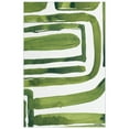 thumbnail image 1 of Green Labyrinth II Washable Abstract Art Area Rug size 5'x8', 1 of 7