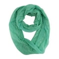 thumbnail image 1 of Green Lace Double Layered Ring Infinity Scarf, 1 of 3