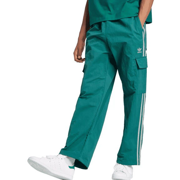 Green Ladidas Originals Men's Adicolor Classics 3-Stripes Cargo Large Pants