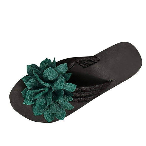 Green Ladies Everyday Fashion Thick-Soled Decor Open Toe Footwear Ventilated For Outdoor Spring Summer Beach Comfortable
