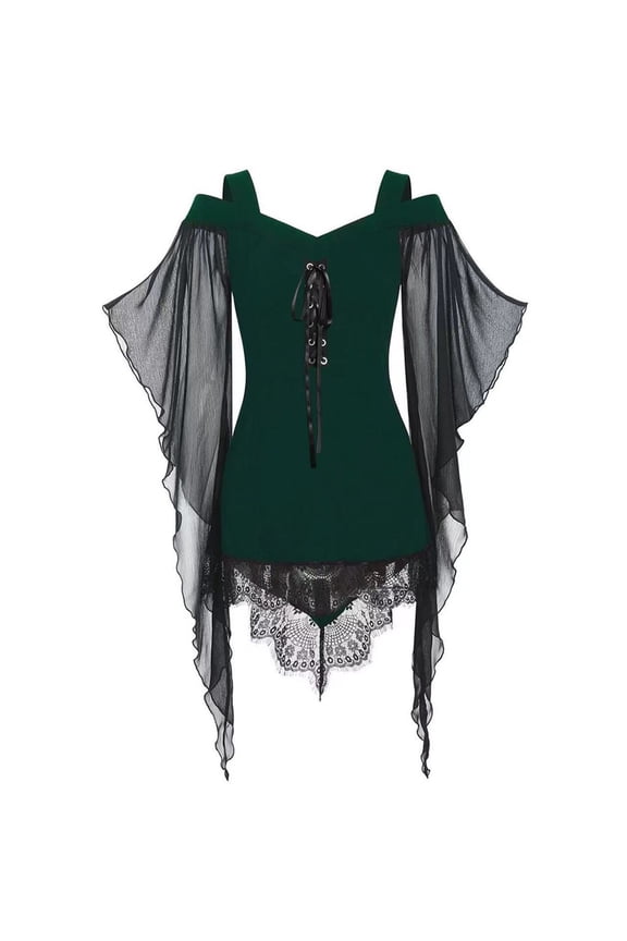 Green for Ladies Fall Summer Slip Midi Tight Going Out Vintage Gothic Grunge Cami Tie Knot Renaissance Peasant Asymmetrical Steampunk Dresses Womens 2026 M