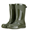 thumbnail image 1 of Green Ladies Mid-Calf Waterproof Shoes Rubber Material Non-Slip Work Boots, 1 of 4