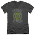 thumbnail image 1 of Green Lantern - Beware - Slim Fit V Neck Shirt - Small, 1 of 2