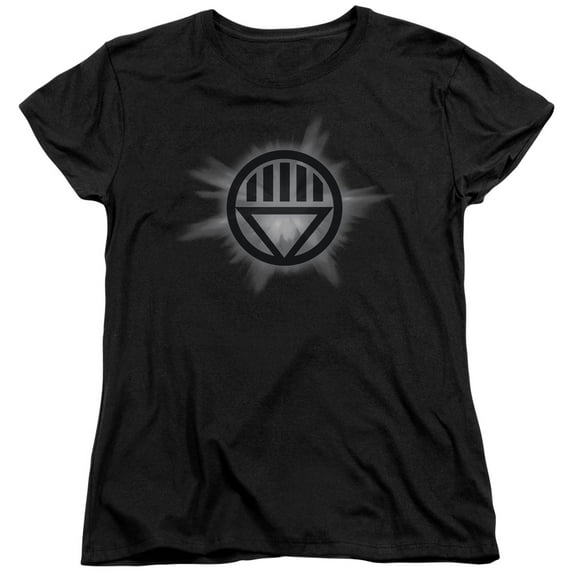 Green Lantern Black Glow S/S Women's T-Shirt Black