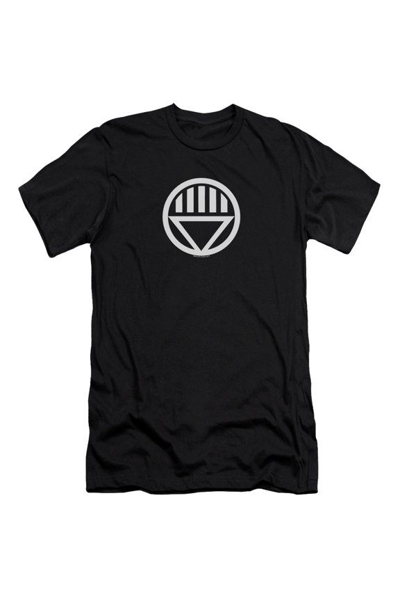 Green Lantern Black Lantern Logo Premium Canvas Adult Slim Fit 30/1 T-Shirt Black