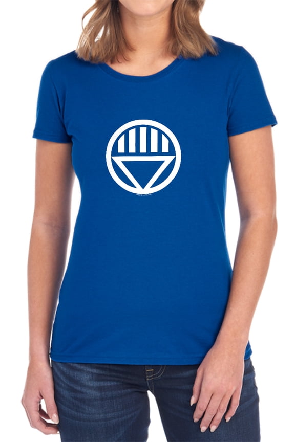 Green Lantern Black Lantern Logo Women's T Shirt, Royal, Small