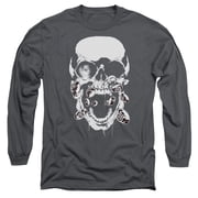 Green Lantern - Black Lantern Skull - Long Sleeve Shirt - -Large
