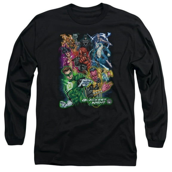 Green Lantern - Blackest Group - Long Sleeve Shirt - Medium