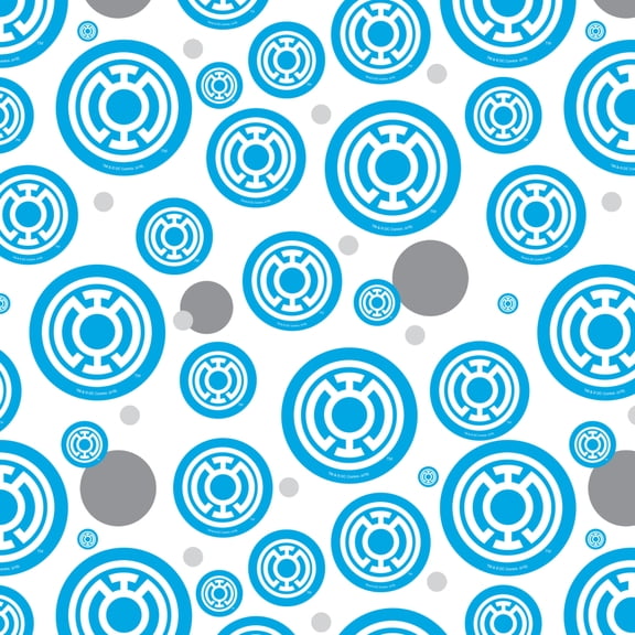 Green Lantern Blackest Night Blue Lantern Logo Premium Gift Wrap Wrapping Paper Roll
