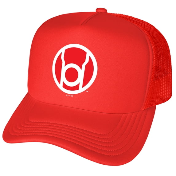Green Lantern Blackest Night Red Lantern Logo Foam Snapback Trucker Hat - Unisex for Men and Women