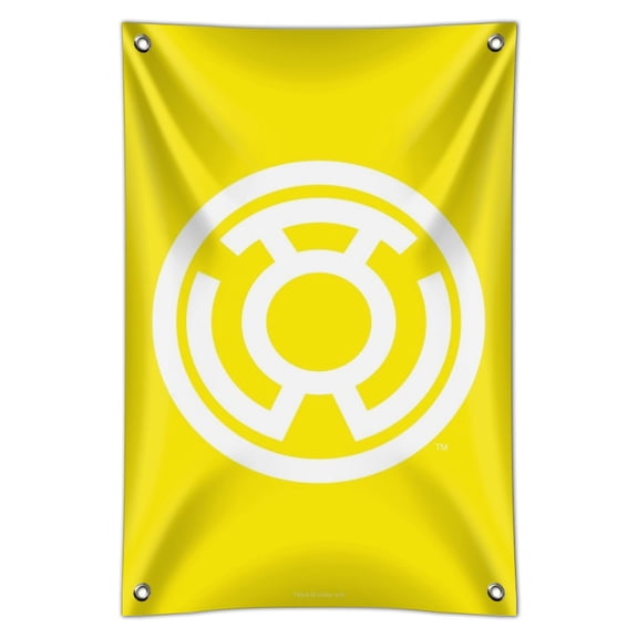 Green Lantern Blackest Night Sinestro Corps Yellow Lantern Logo Home Business Office Sign