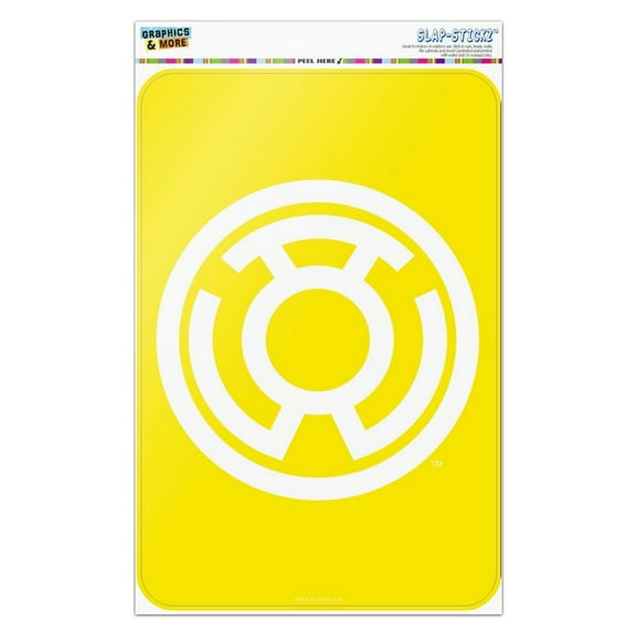 Green Lantern Blackest Night Sinestro Corps Yellow Lantern Logo Home Business Office Sign