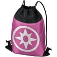 thumbnail image 1 of Green Lantern Blackest Night Star Sapphire Logo Drawstring Backpack Sports Bag Sackpack 17" x 13", Perfect for Gym, Yoga or Practice, 1 of 5