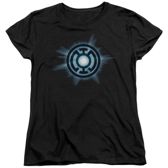 Green Lantern Blue Glow S/S Women's T-Shirt Black