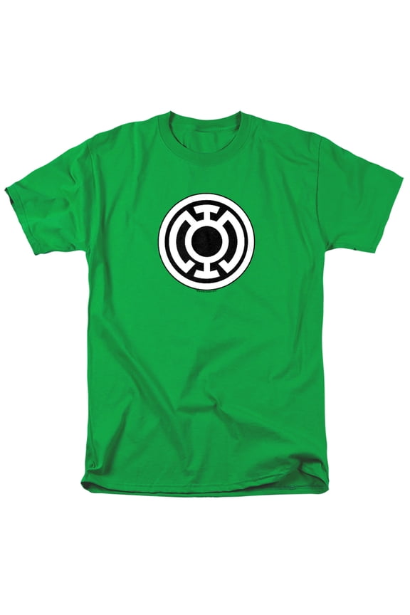 Green Lantern Blue Lantern Logo Unisex Adult T Shirt, Kelly Green, Large