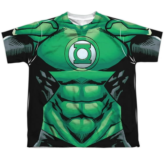 Green Lantern Boys' Uniform Sublimation T-shirt Youth X-Large White