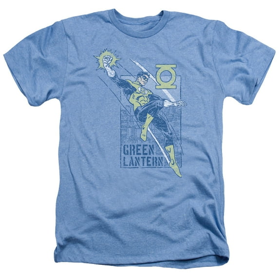 Green Lantern City Watch Officially Licensed Heather Adult T Shirt