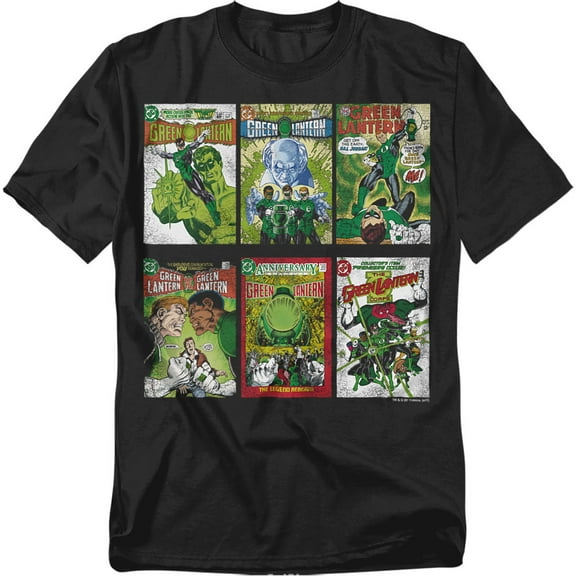 Green Lantern Classic Covers T-Shirt-Men's 2XLarge