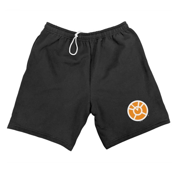 Green Lantern Core Blackest Night Orange Lantern Logo Mens Sweat Shorts
