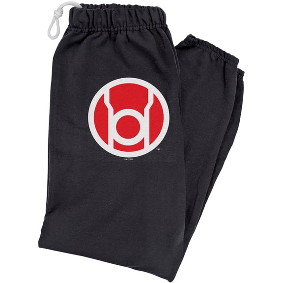 Green Lantern Core Blackest Night Red Lantern Logo Unisex Jogger Sweatpants for Men and Women, Black, Large