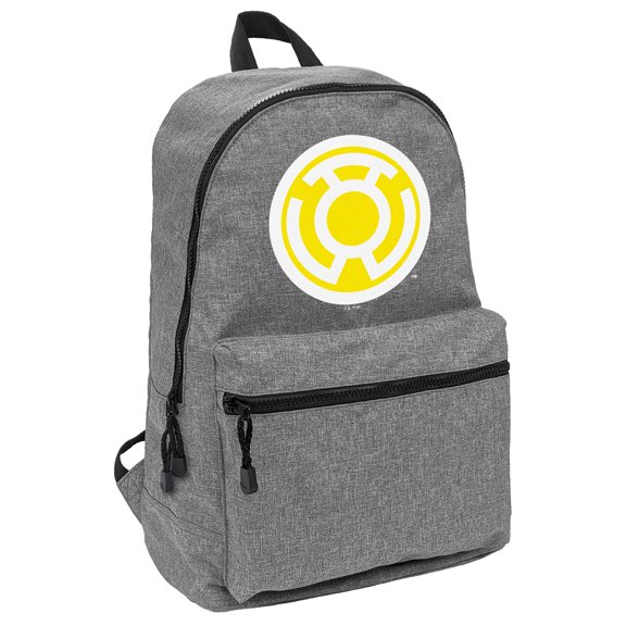 Green Lantern Core Blackest Night Sinestro Corps Yellow Lantern Logo Lightweight Backpack for Work School Daily Use Packable for Travel