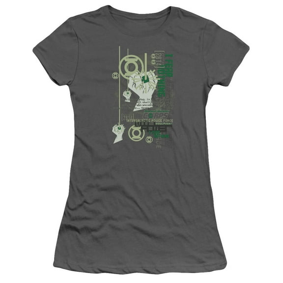 Green Lantern - Core Strength - Juniors Teen Girls Cap Sleeve Shirt - Small