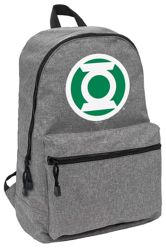 Green Lantern Core White Logo Lightweight Backpack for Work School Daily Use Packable for Travel