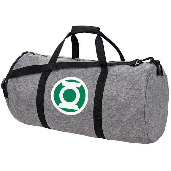 Green Lantern Core White Logo Lightweight Duffel Bag for Sports and Gym Packable for Travel