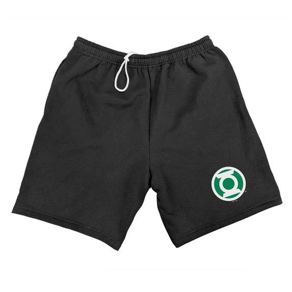 Green Lantern Core White Logo Mens Sweat Shorts