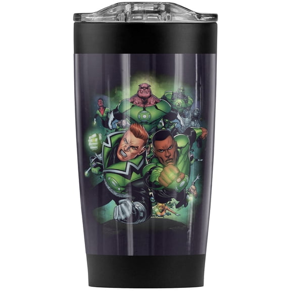 Green Lantern Corps #1 Stainless Steel Tumbler 20 oz Coffee Travel Mug/Cup, Vacuum Insulated & Double Wall with Leakproof Sliding Lid | Great for Hot Drinks and Cold Beverages
