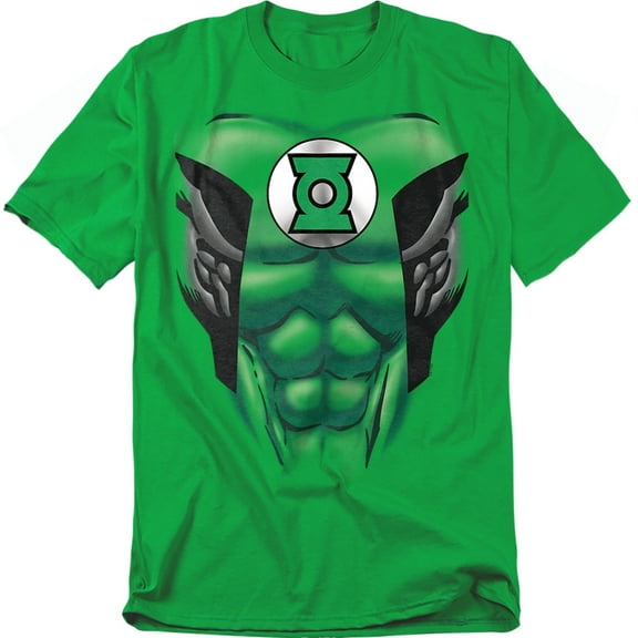 Green Lantern Costume Unisex Adult T Shirt (X-Large) Kelly Green