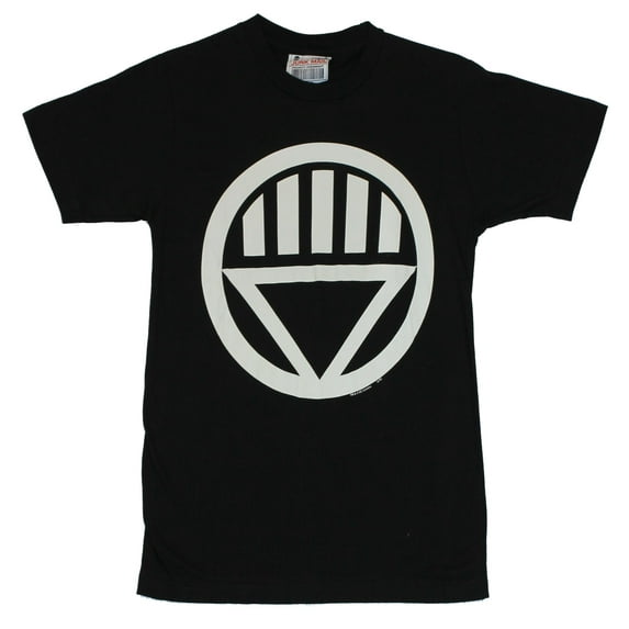 Green Lantern (DC Comics) Mens T-Shirt - Classic Black Lantern Logo Image (Small)