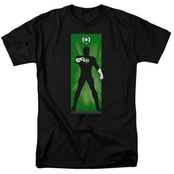 Green Lantern DC Comics Silhouette Block Out Multi-tone Sunburst Adult T-Shirt