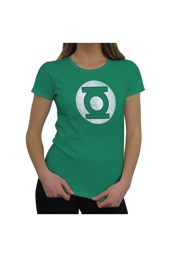 Dark Green Distressed Symbol Women's T-Shirt-Small