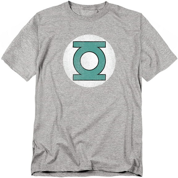 Green Lantern Distressed Heather Grey T-Shirt-Men's Large