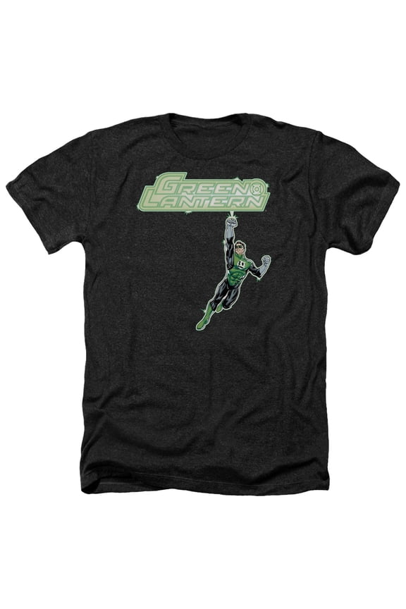 Green Lantern - Energy Construct Logo - Heather Short Sleeve Shirt - X-Large