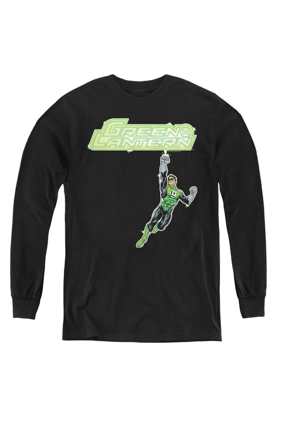 Green Lantern - Energy Construct Logo - Youth Long Sleeve Shirt - Large