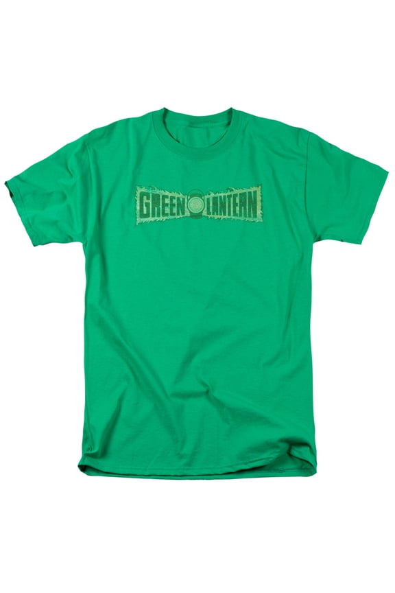 Green Lantern Flame Logo Unisex Adult T Shirt (Large) Kelly Green