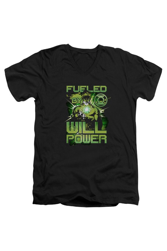 Green Lantern Fueled Mens V-Neck Shirt