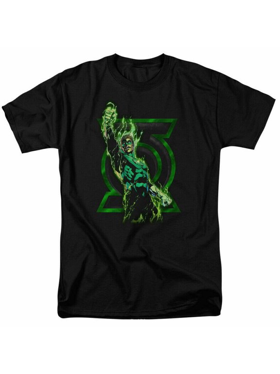 Green Lantern Fully Charged T Shirt Licensed Comic Book Tee Black