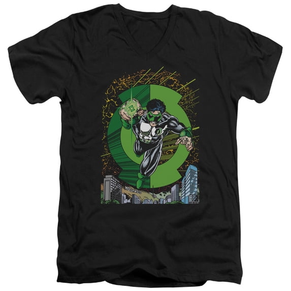 Green Lantern - Gl #51 Cover - Slim Fit V Neck Shirt - X-Large