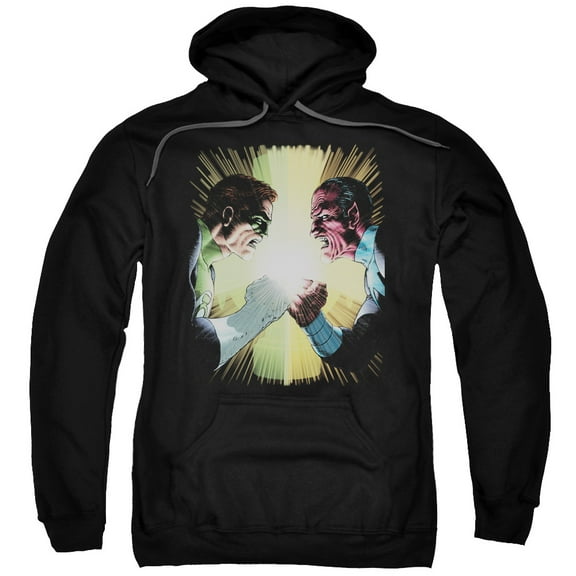 Green Lantern Men's  Gl #60 Cover Hooded Sweatshirt Black
