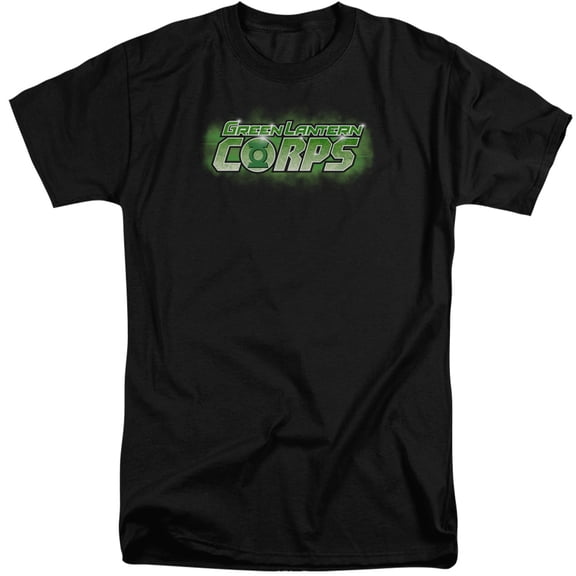 Green Lantern Gl Corps Title S/S Adult Tall 18/1 T-Shirt Black