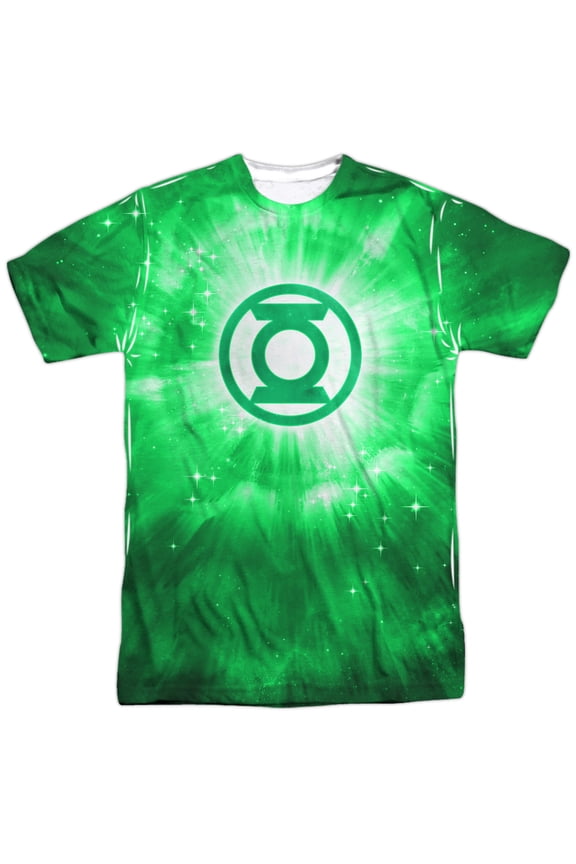 Green Lantern Green Energy Mens Sublimation Polyester Shirt WHITE